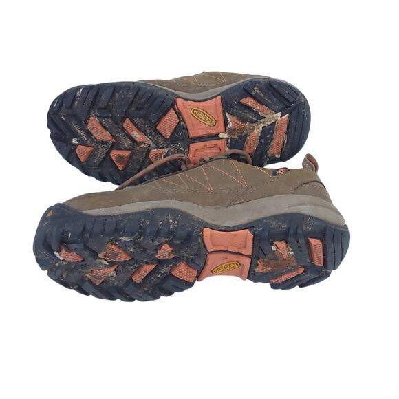 Keen Low Profile Leather Work Boots Size 6 Women Brown, (Steel toe?) Lace Up - Picture 4 of 7